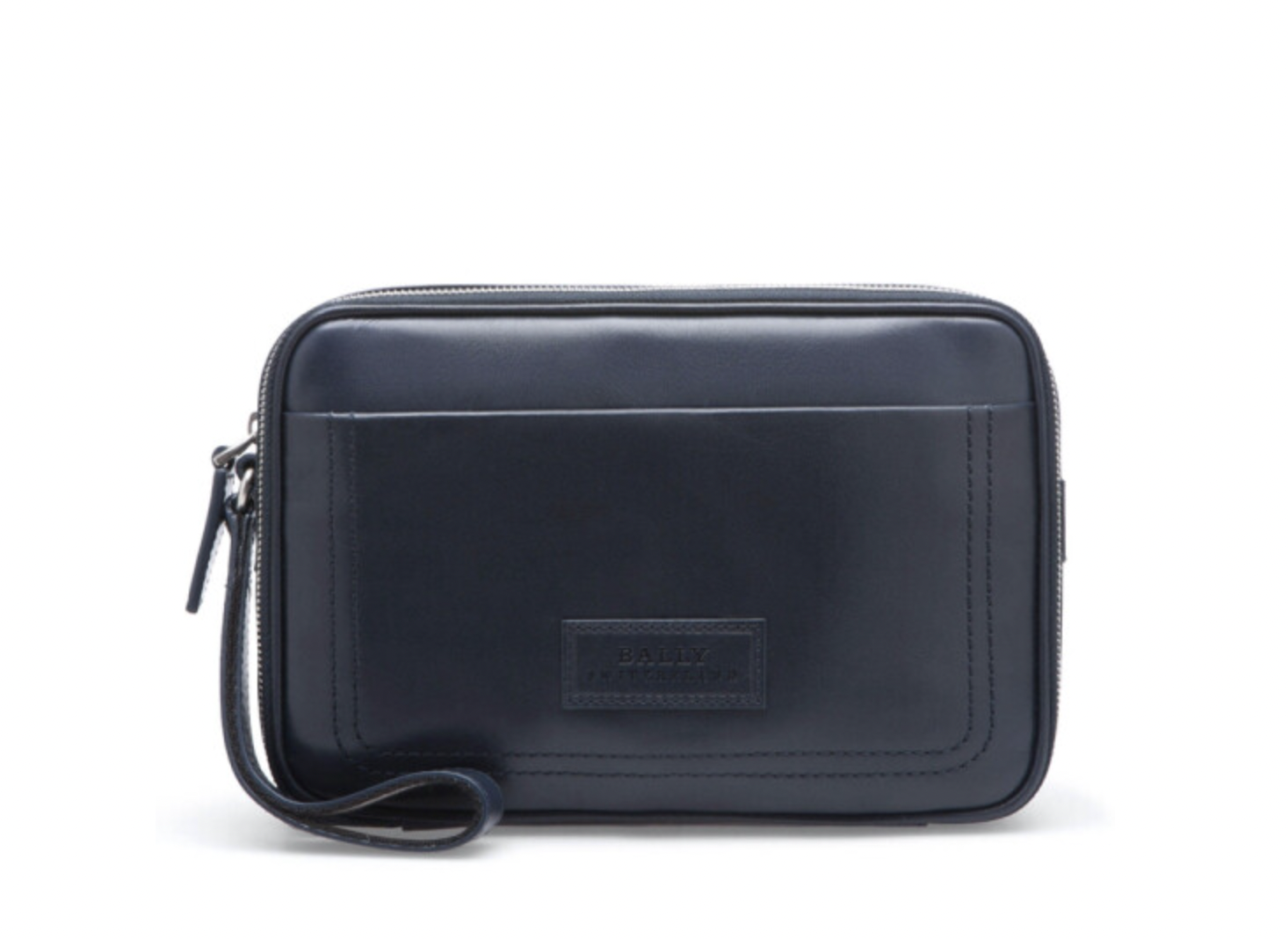Image 1 of BALLY Men's Leather Simple Casual Clutch 6189931 THAMES507 NEW-BLUE Navy Blue